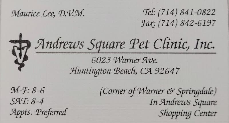 Dog day care center Andrews Square Pet Clinic Huntington Beach