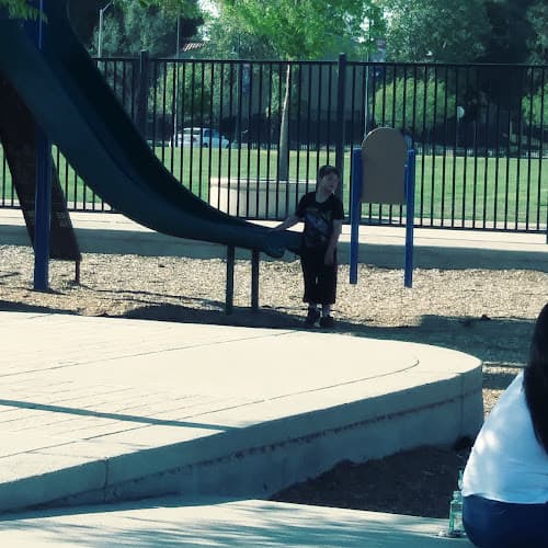 Dog walker American Heroes Park Community Building Lancaster