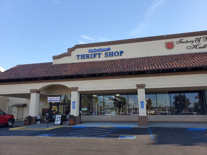 Dog walker Brother Benno's Thrift Shop Oceanside