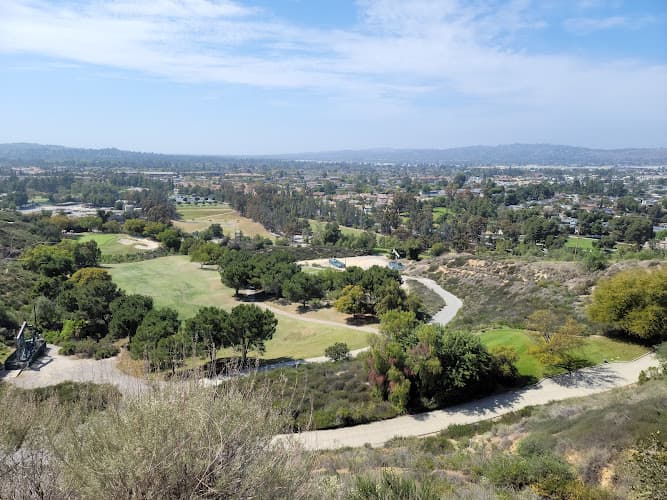 Dog walker Panorama Nature Preserve Fullerton