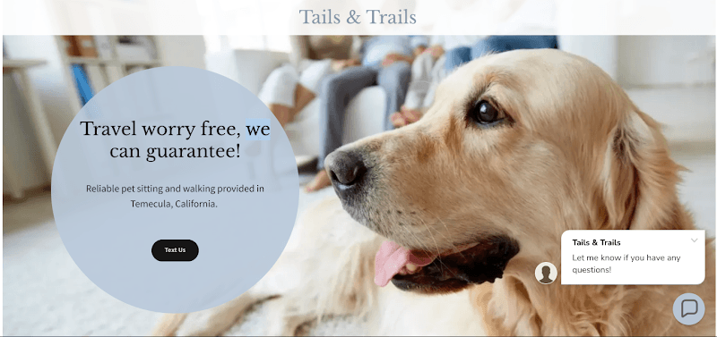 Dog walker Tails & Trails Temecula