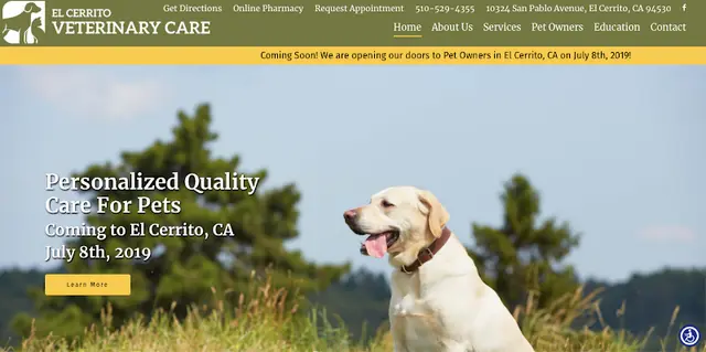 Pet vet El Cerrito Veterinary Care Richmond