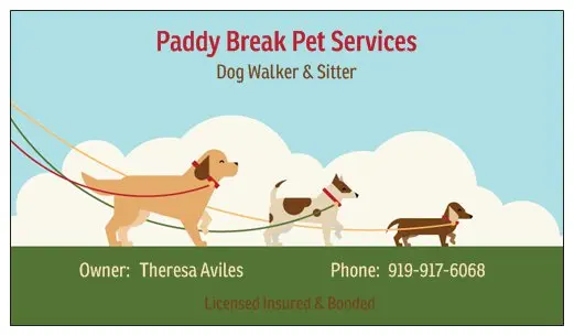 Dog walker Paddy Break Pet Services Oceanside