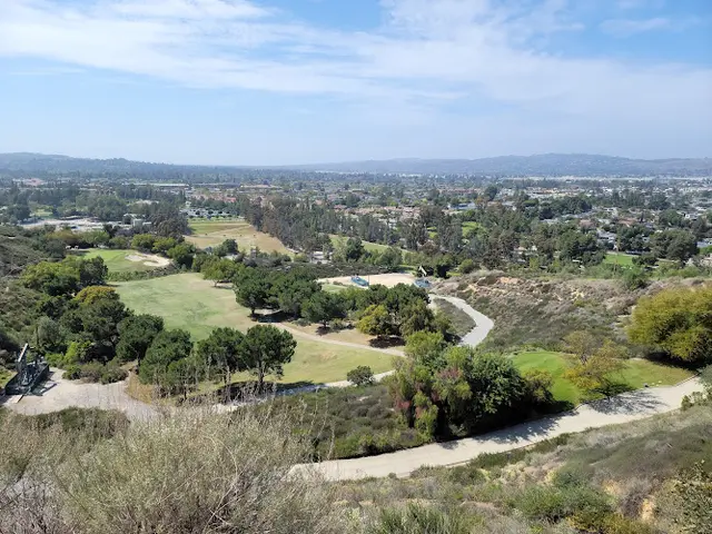 Dog walker Panorama Nature Preserve Fullerton